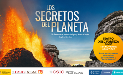 El documental «Los secretos del planeta» del IGME se proyectará para centros educativos en el teatro Xesc Forteza el 5 de noviembre